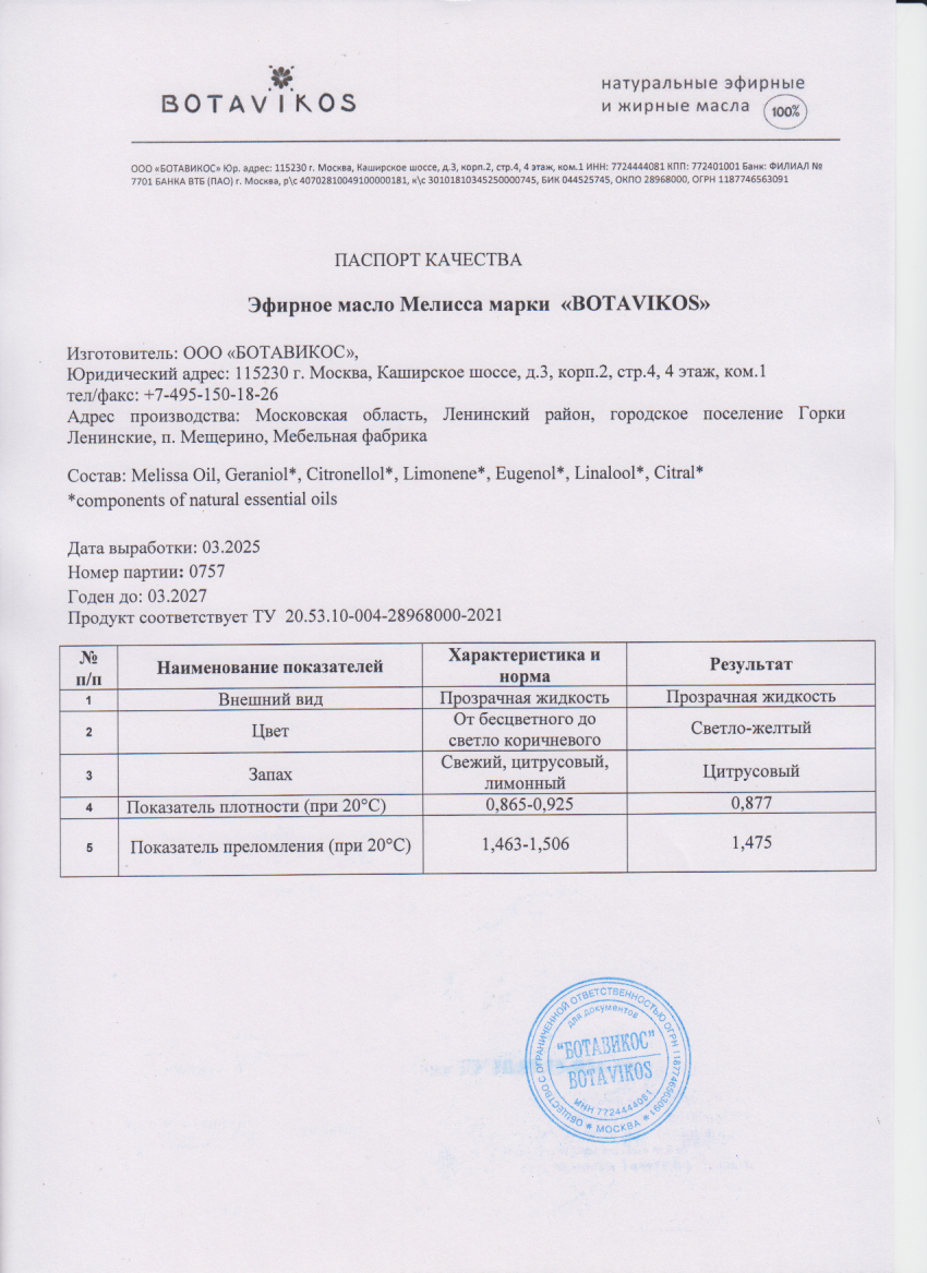 Паспорт №032025